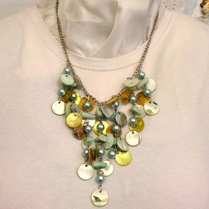 Sea Foam Green Accent Necklace